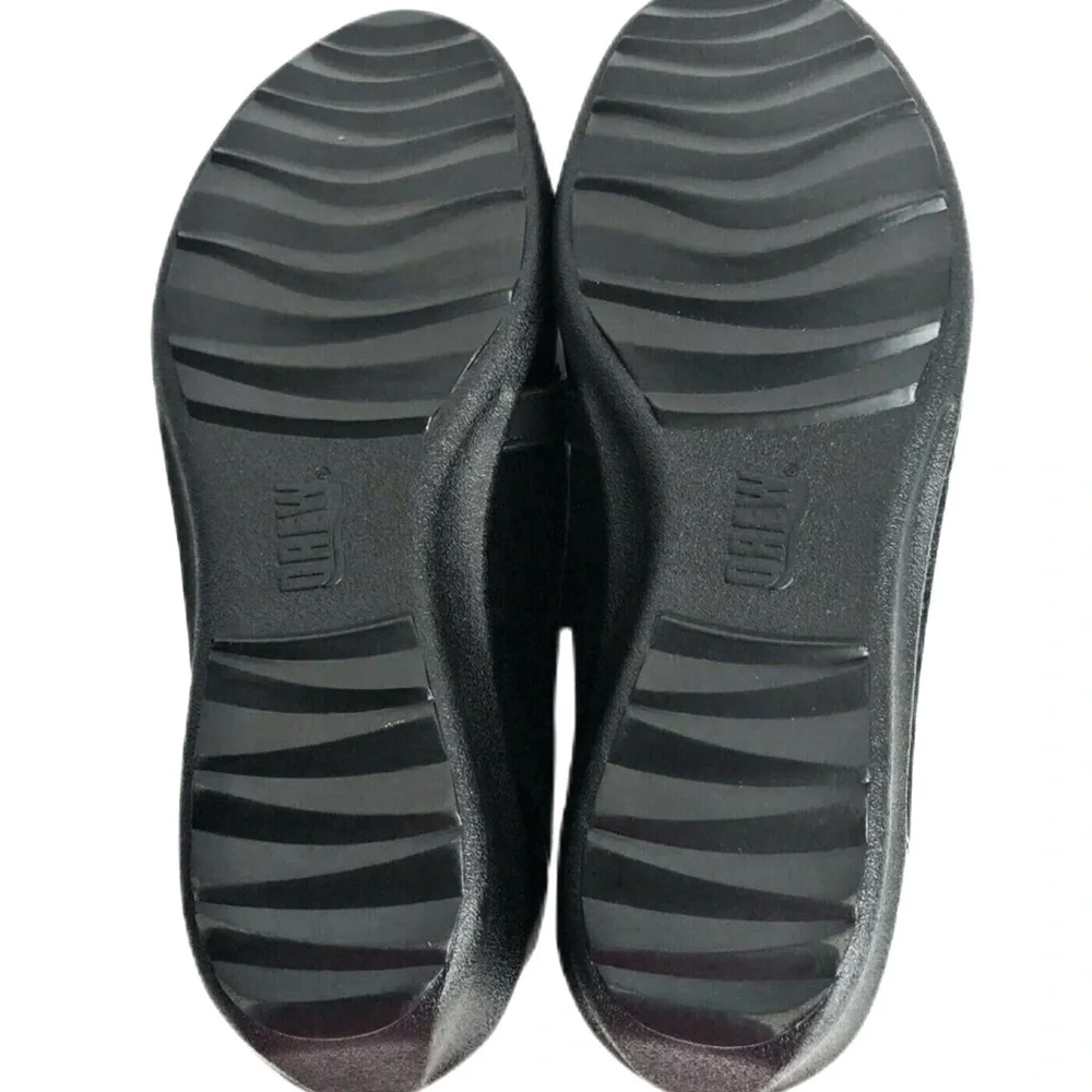 Drew Womens Padua 10.5W Black Calf/Patent Zip Diabetic Comfort
